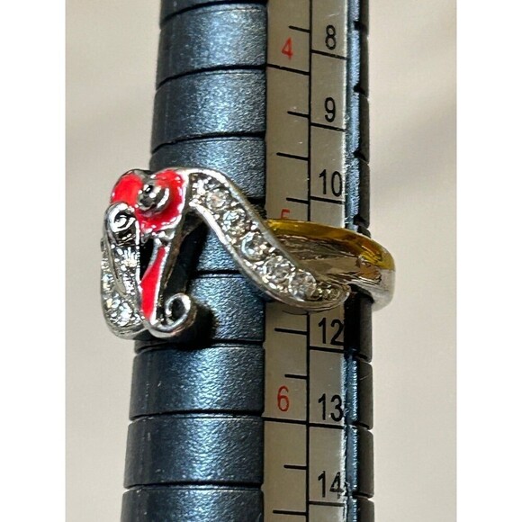 Nightmare Before Christmas Style Silver Tone Ring Size 5.5 - Picture 2 of 4